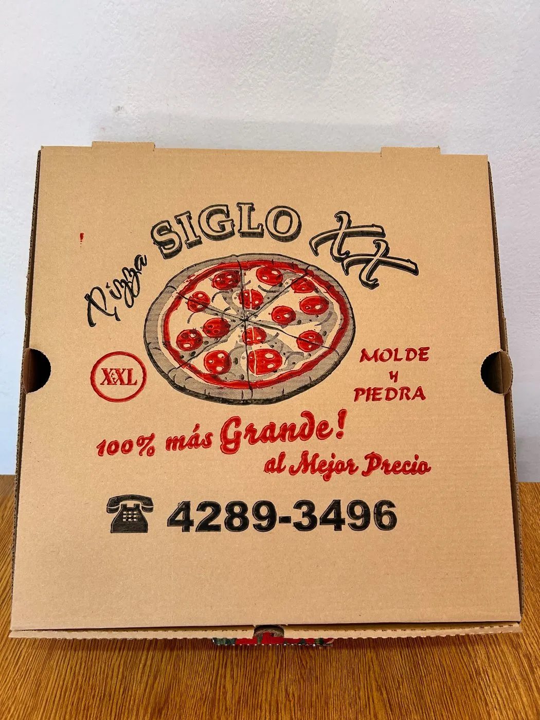 Caja para pizza cuadrada